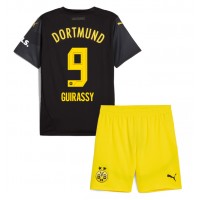 Borussia Dortmund Serhou Guirassy #9 Vonkajší Detský futbalový dres 2024-25 Krátky Rukáv (+ trenírky)